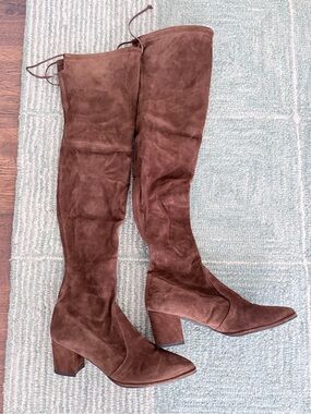Stuart Weitzman Brown Suede Over the Knee Boots 7.5